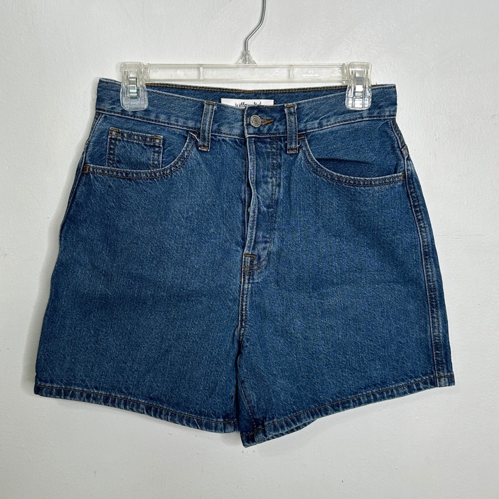 Willow + Root The Camp Short Womens Small Blue Denim High Rise Button Fly Shorts - Picture 1 of 5